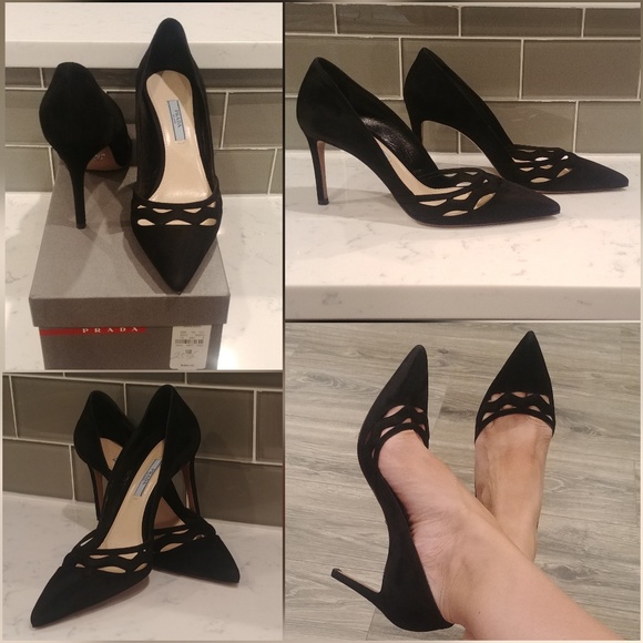 prada wavy heels